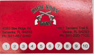 10 Range Visits Punch Card.